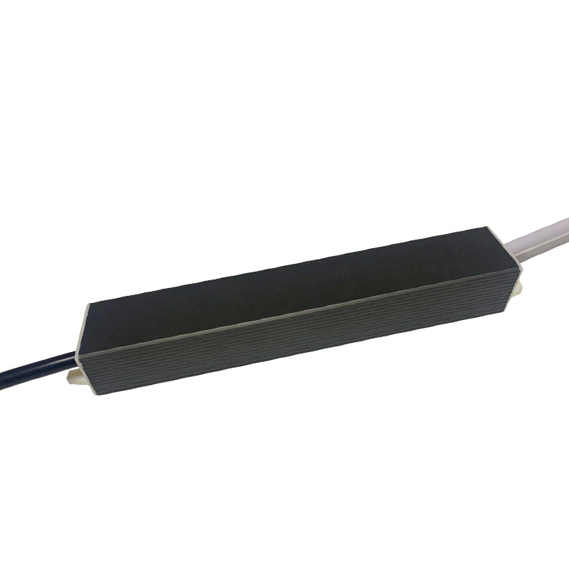 8W-36v-0.22A Gray Black shell LED inteligentní nábytek napájení vodotěsný hliníkový čistič